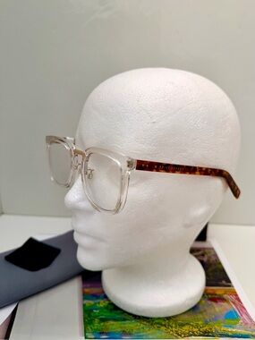 Prive Revaux The Alchemist Clear Frame Glasses with Tortoiseshell Temples
